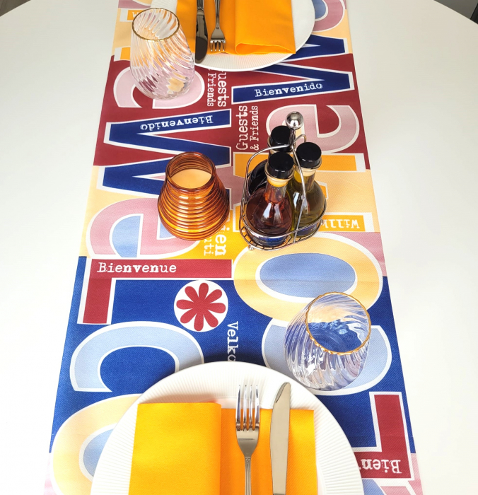 Traversa masa - Linclass Guests & Friends / 40x120 cm / Rola 20 bucati [2]