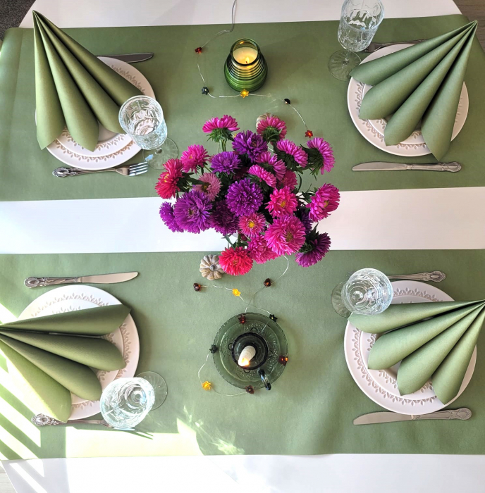 Traversa masa Linclass - Olive (Masliniu) / 40 cm x 24 m / 1 rola [2]