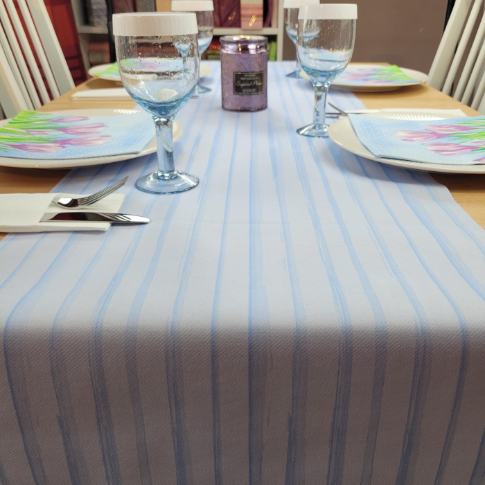 Traversa masa - Linclass Stripes (baby blue) / 40cm x 24 m / 1 rola [1]