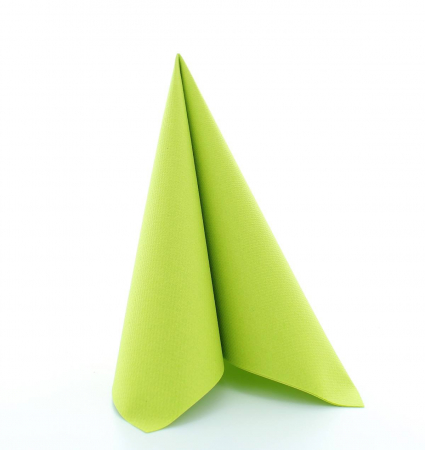 Servetele festive - CULORI UNI - Servetele de masa festive Linclass - Verde kiwi / 40 x 40 cm / 20 buc