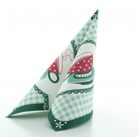 Servetele de masa festive Linclass - Kathrin (verde padure) / 40 x 40 cm / 50 buc [5]