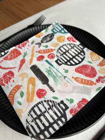 Servetele de masa festive, SoftPoint - Vegan Party / 40x40 cm / 20 buc [2]