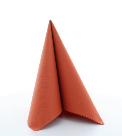 Servetele festive - TOAMNA - Servetele de masa festive Linclass - Terrakotta (caramiziu)/ 40 x 40 cm / 20 buc