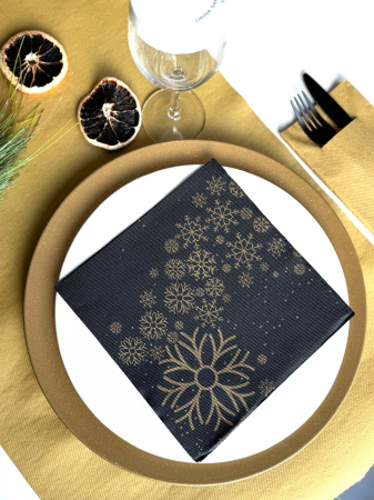 Servetele de masa festive Softpoint - Snowflakes (Fulgi de zapada) / 40 x 40 cm / 20 buc [2]