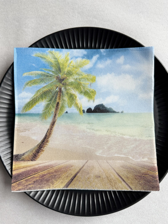 Servetele de masa festive  Softpoint - Beach Relax / 40x40 cm / 50 buc [1]