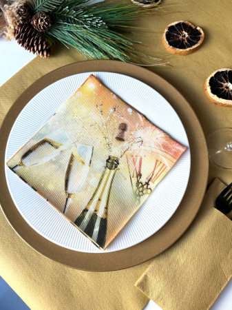 Servetele festive - ANIVERSARE SAU BOTEZ - Servetele de masa festive Softpoint - Cheers / 40 x 40 cm / 20 buc