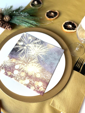 Servetele de masa festive Softpoint - Fireworks (Artificii) / 40 x 40 cm / 20 buc [1]