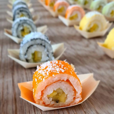 VESELA PREMIUM UNICA FOLOSINTA - Barcute din fasii de lemn pentru aperitive, 170 x 85 mm, 50 buc