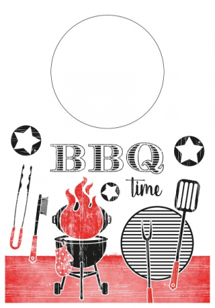 CAPACE, COASTERE & BAVETE - Bavete pentru gratar din material netesut BBQ Time, 42 x 60 cm, 200 buc