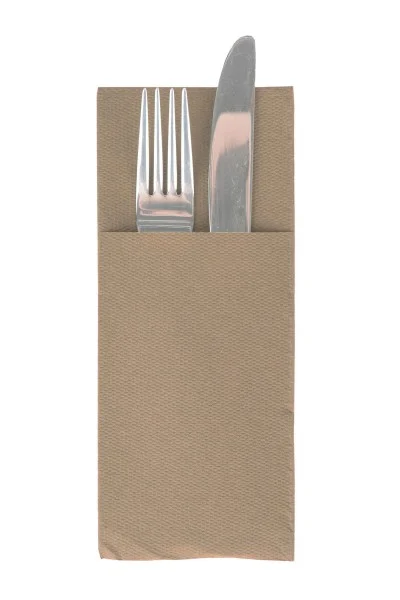 BAX Servetele cu BUZUNAR pentru tacamuri - Softpoint (Bej) / 33 x 40 cm / 900 buc [1]