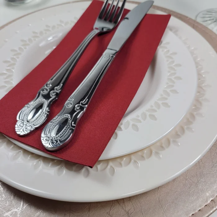 BAX Servetele Linclass ultra calitative, bordo/ visinii, 40x40 cm, pliate 1/8, 864 buc [4]