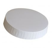 Capace pentru pahare, din carton mat / albe / 75 mm / 200 buc [3]