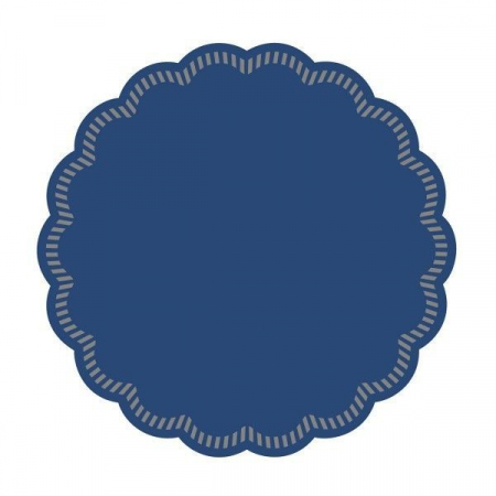 CAPACE, COASTERE & BAVETE - Coastere/suporturi din hartie Tissue pentru pahare sau cesti / albastru regal / diametru 9 cm / 250 buc