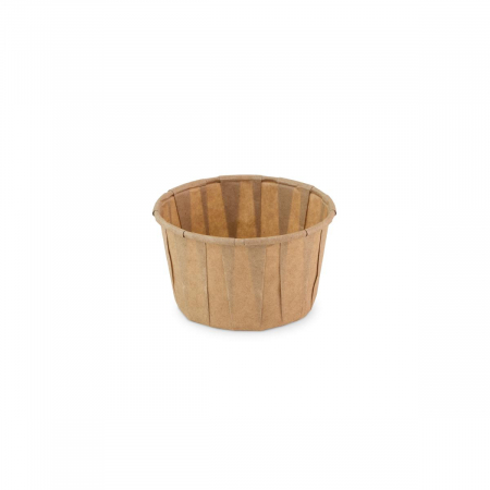 VESELA PREMIUM UNICA FOLOSINTA - Cupe natur din hartie (FSC®), rotunde, 120 ml, ø70 x h43mm, 100 buc