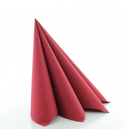 Servetele de masa festive Linclass - Bordeaux (Bordo) / 40 x 40 cm / 50 buc [3]