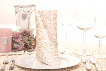 Servetele de masa festive Linclass - Lias (crem-bej) / 40 x 40 cm / 50 buc [2]