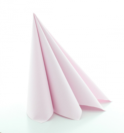Servetele de masa festive Linclass (roz pal) / 40 x 40 cm / 50 buc [1]