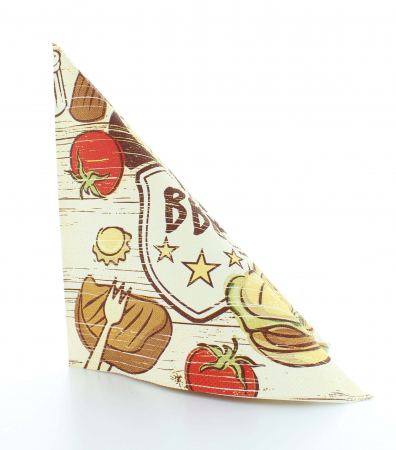 Servetele de masa festive Tissue Deluxe - BBQ (Fast Food)/ 40 x 40 cm / 50 buc [2]