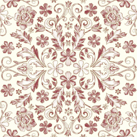 Fata de masa - Linclass Georg (Flori bordo) / 80 x 80 cm / 1 buc [1]