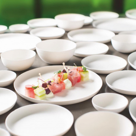 Farfurii biodegradabile din pulpa de trestie de zahar, D200 x h15mm, 40 buc [1]