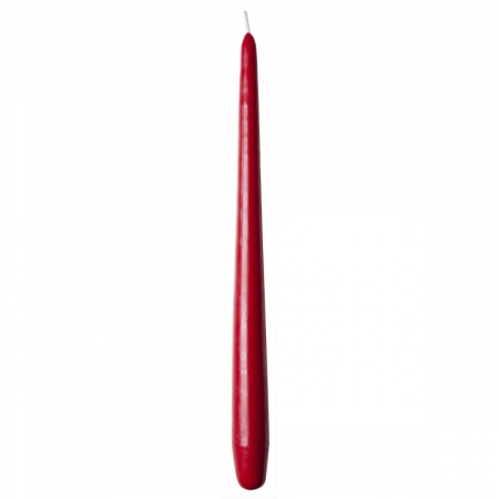 LUMANARI - Lumanare sfesnic conica, rosie, Ø 2,2 cm x inaltime 28 cm, durata de ardere 10 ore