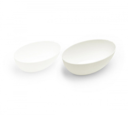 VESELA PREMIUM UNICA FOLOSINTA - Mini-boluri tip barcuta, biodegradabile din pulpa de trestie de zahar, 60 ml, 80 x 52 x h26,5 mm, 40 buc