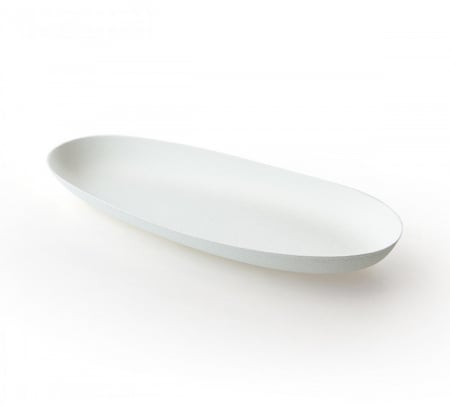 VESELA PREMIUM UNICA FOLOSINTA - Mini-platouri biodegradabile din pulpa de trestie de zahar, 210 x 80 x h20 mm, 40 buc