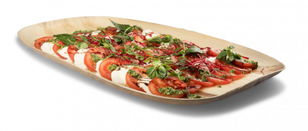 VESELA PREMIUM UNICA FOLOSINTA - Platouri mari catering, biodegradabile, din scoarta de palmier, 550 x 360 x h25mm, 5 buc