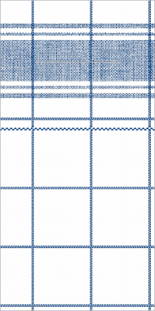 Linclass, HIGH QUALITY - Servetele cu BUZUNAR pentru tacamuri, Linclass-Eco Nadeem (carouri albastre) / 40 x 40 cm / 75 buc