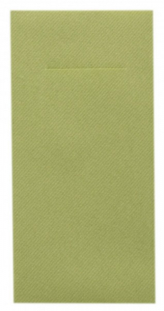 Servetele cu BUZUNAR pentru tacamuri - Linclass Olive (Verde masliniu) / 40 x 40 cm / 75 buc [1]