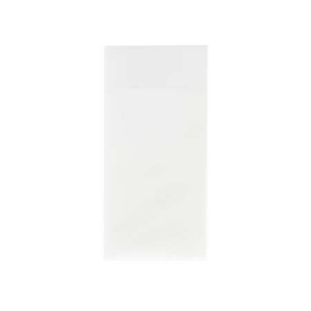 Servetele cu BUZUNAR pentru tacamuri - Spanlin Albe / 40 x 40 cm / 75 buc [1]