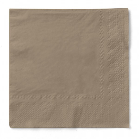 Servetele de masa 3 straturi Tissue - Beige grey (Grej), 33 x 33 cm, 100 buc [1]