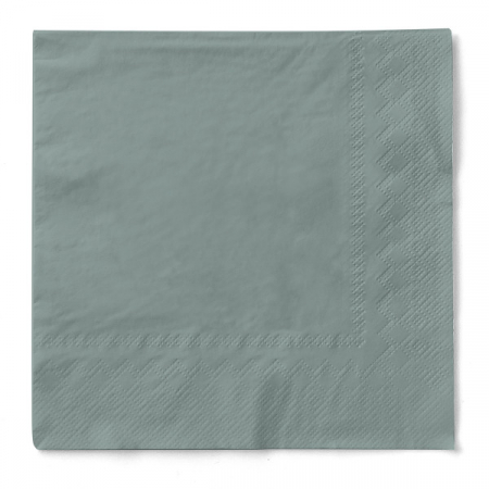Servetele de masa, 3 straturi, UNI - Servetele de masa 3 straturi, Tissue - Grey (gri) / 33 x 33 cm / 20 buc