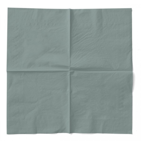 Servetele de masa 3 straturi, Tissue - Gri inchis / 24 x 24 cm / 150 buc [2]