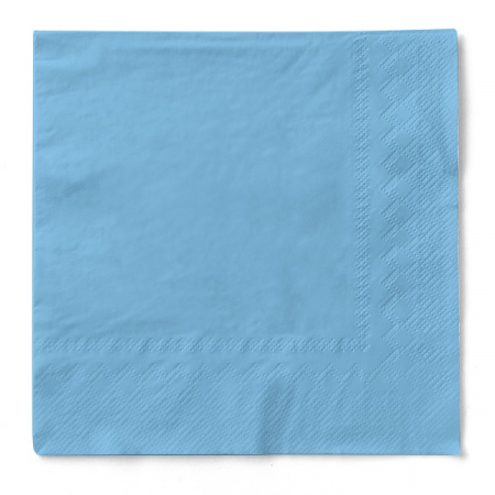 Servetele de masa 3 straturi Tissue - Light Blue (Baby Blue), 33 x 33 cm, 100 buc [1]