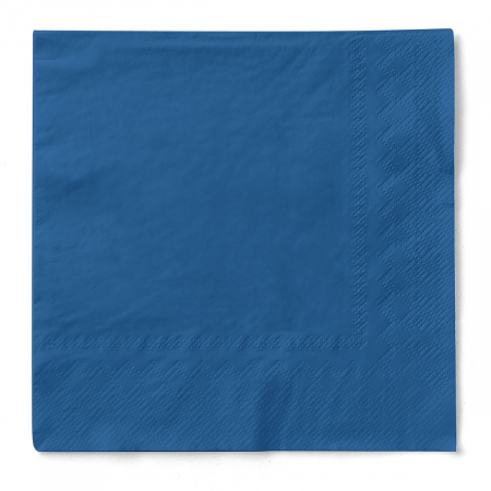 Servetele de masa, 3 straturi, UNI - Servetele de masa 3 straturi, Tissue - ROYAL BLAU (albastru regal) / 33X33 cm / 30 buc
