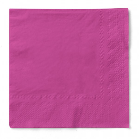 Servetele de masa 3 straturi, Tissue - Roz inchis / 24 x 24 cm / 150 buc [1]