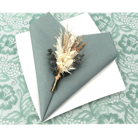 Servetele de masa festive Linclass - Eukalyptus Green (Verde eucalipt inchis) / 40 x 40 cm / 50 buc [2]