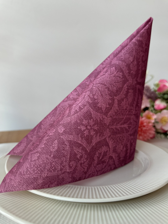 Servetele de masa festive Linclass - Jacquard (violet) / 40 x 40 cm / 12 buc [4]
