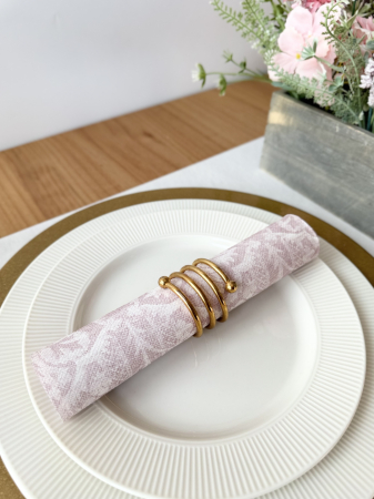 Servetele de masa festive Linclass - Jacquard (roz pal) / 40 x 40 cm / 12 buc [6]