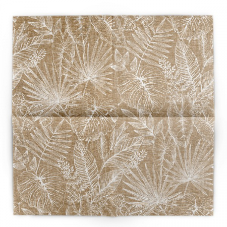 Servetele de masa festive Linclass - Kona (Bej) / 40 x 40 cm / 50 buc [2]