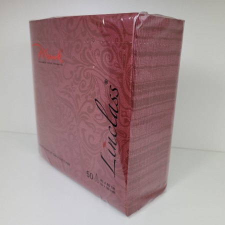 Servetele de masa festive Linclass - Lias (bordo) / 40 x 40 cm / 50 buc [7]