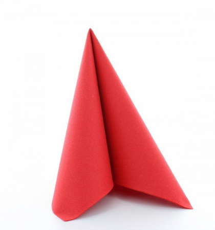 Servetele festive - VALENTINE'S DAY & DRAGOBETE - Servetele de masa festive Linclass-Light, Red (Rosii) / 40 x 40 cm / 50 buc