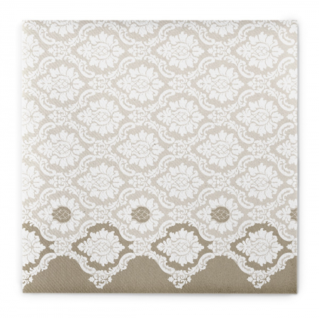 Servetele de masa festive Linclass - Mandy (Grej-alb) / 40 x 40 cm / 50 buc [8]