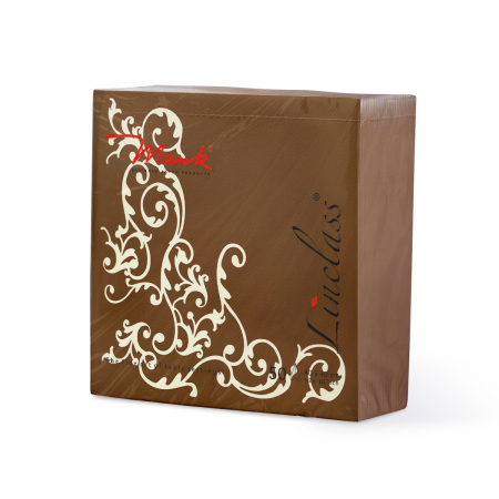 Servetele de masa festive Linclass - Pomp (crem-mocca) / 40 x 40 cm / 50 buc [12]