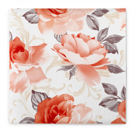 Servetele de masa festive Linclass - Rosalie (portocaliu pastel) / 40 x 40 cm / 50 buc [14]
