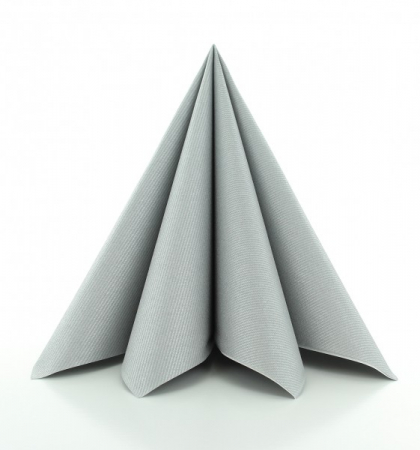 Servetele de masa FESTIVE - Servetele de masa festive Linclass - Silver (Argintii) / 40 x 40 cm / 12 buc