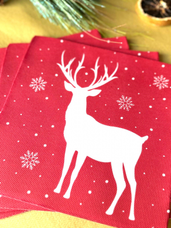 Servetele de masa festive Softpoint - Deer (Cerbi) / 40 x 40 cm / 20 buc [2]