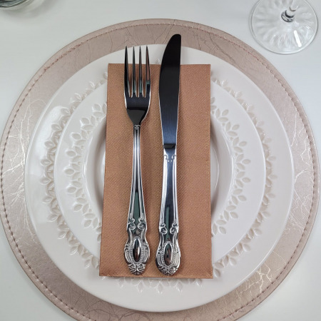 Servetele Linclass ultra calitative, bronz, 40x40 cm, pliate 1/8, 12 buc [2]