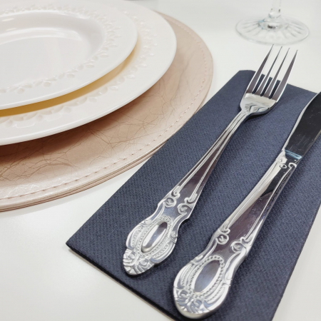 Servetele Linclass ultra calitative, negre, 40x40 cm, pliate 1/8, 12 buc [1]